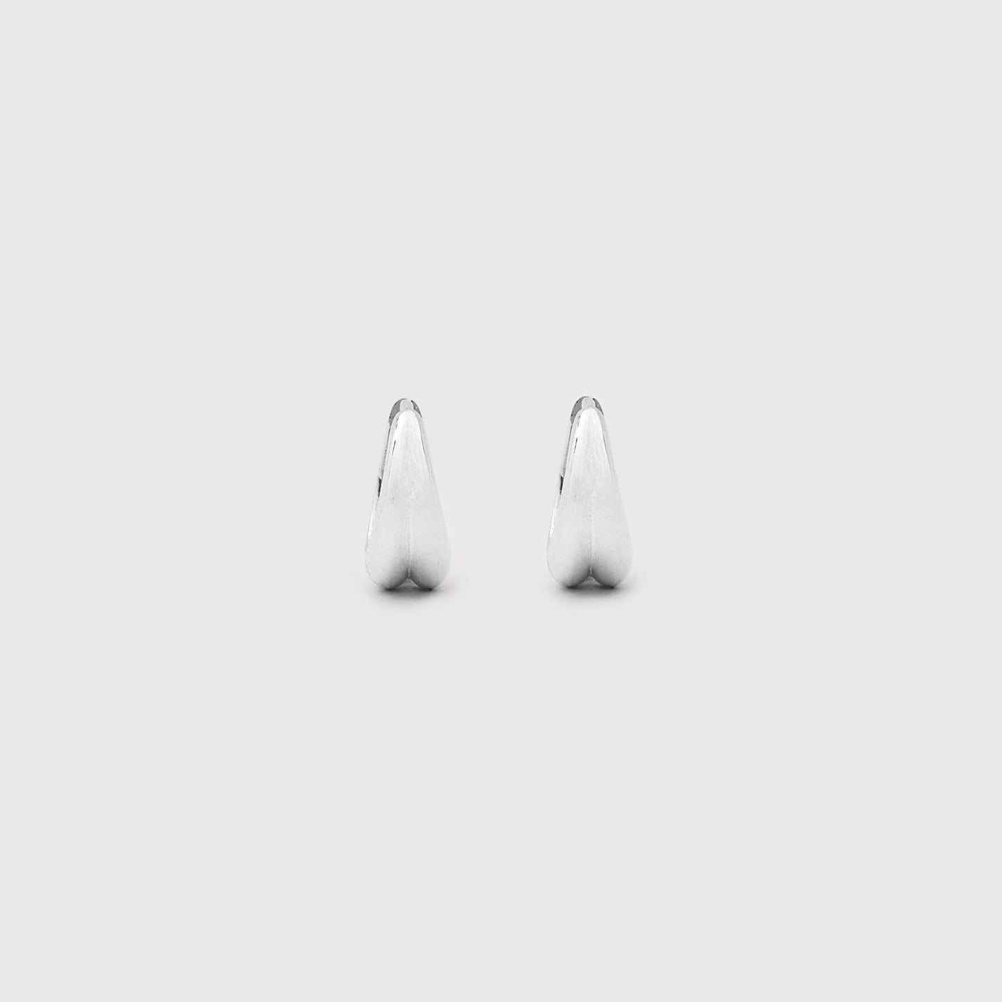 シルバーボールドフェアウィアモンズワンタッチイヤリング / SIilver Bold pair One-Touch Earrings