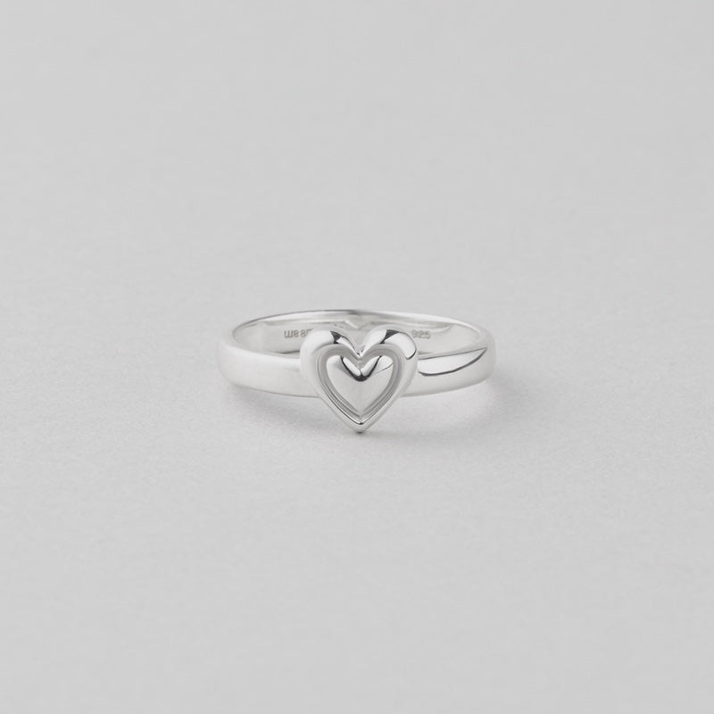 シルバー ダブル ハート リング / Silver Double Heart Ring
