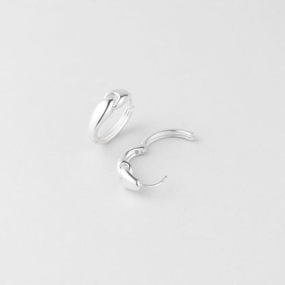 シルバー リンク ワンタッチ ピアス / Silver Link One-Touch Earrings