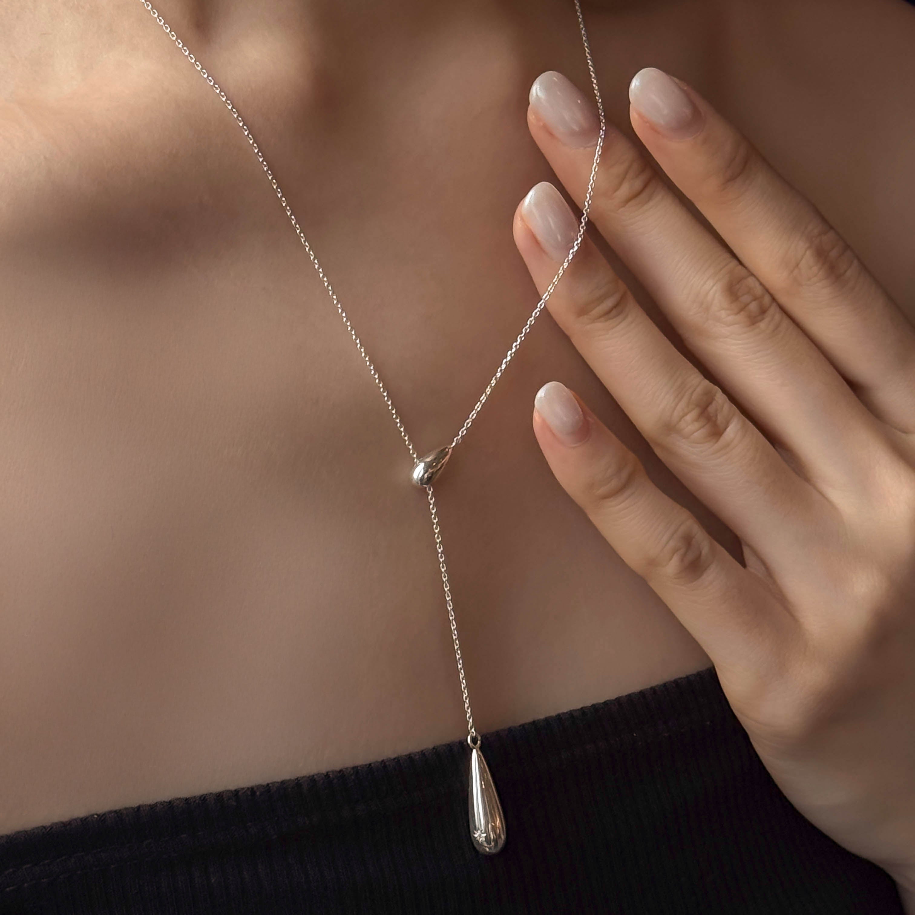 2 Water Drop Necklace