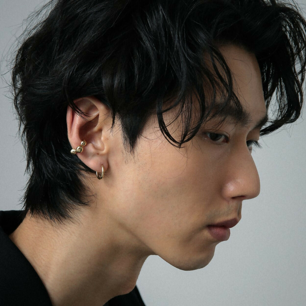 K10 バブル イヤーカフ / 10K bubble ear cuff