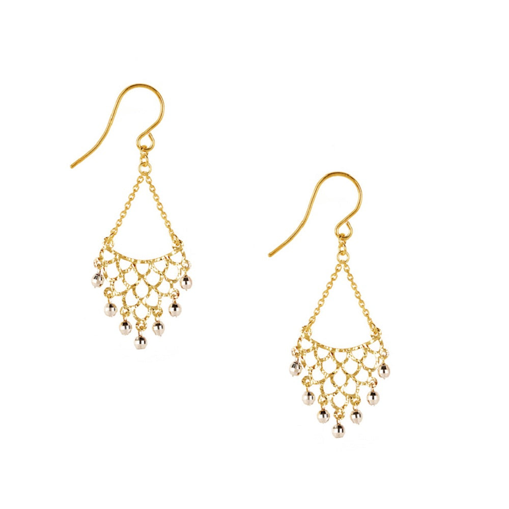 K18 ミラーボール フックピアス / 18K Mirror Ball Hook Earrings ...