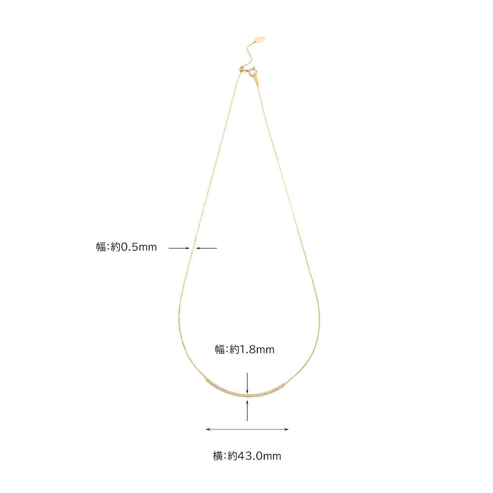 K18 0.28ct ダイヤモンド ネックレス / 18K 0.28ct Diamond Necklace
