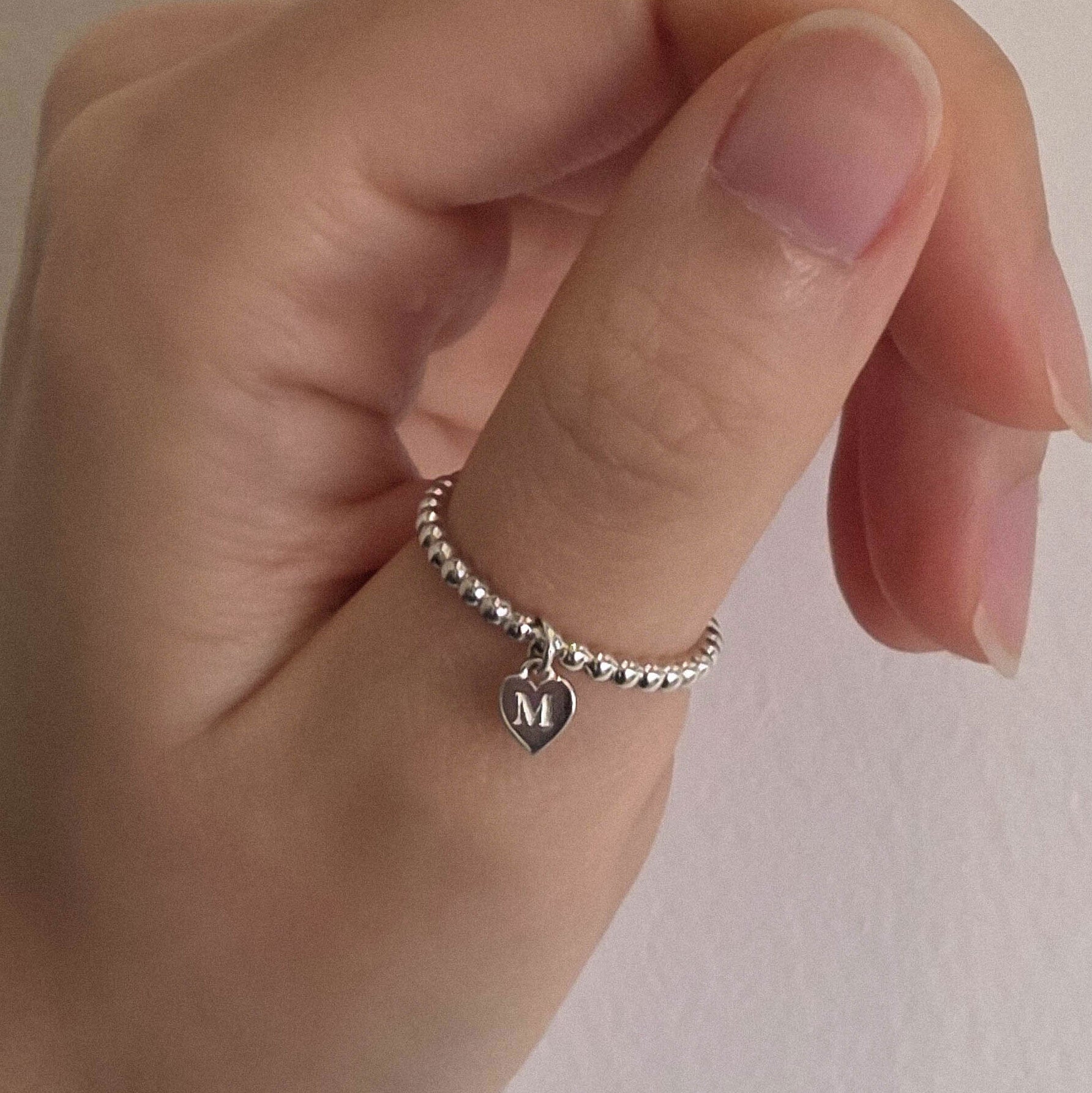 シルバー ボール ハート リング / Silver Ball Heart Ring | アモンズ