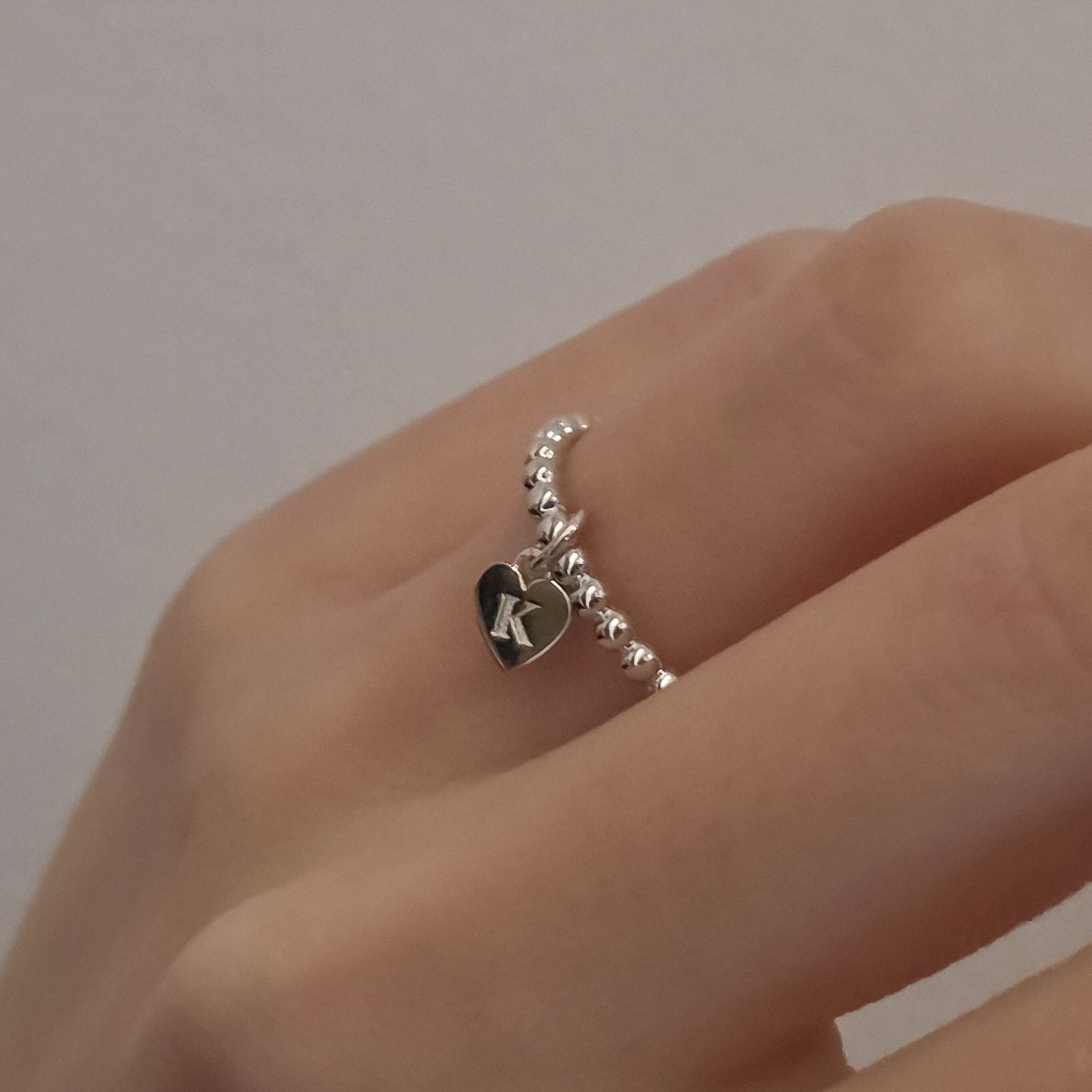 シルバー ボール ハート リング / Silver Ball Heart Ring | アモンズ