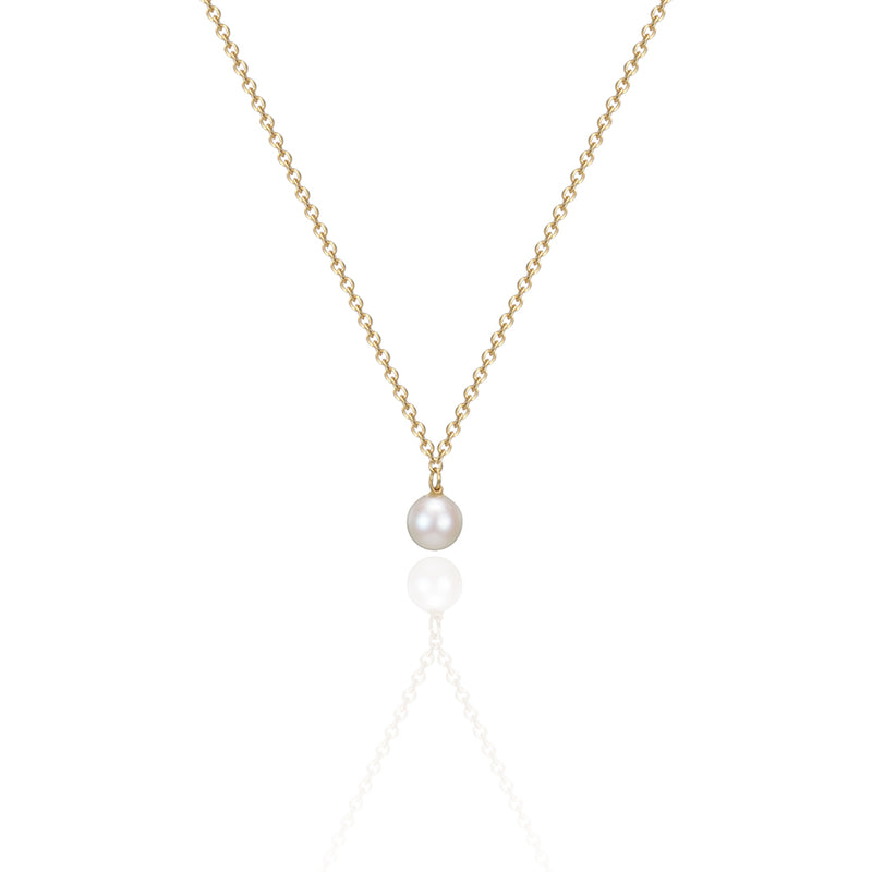 K14 アコヤ パール ダンガル ネックレス / 14K Akoya Pearl Dangled Necklace