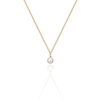 K14 アコヤ パール ダンガル ネックレス / 14K Akoya Pearl Dangled Necklace