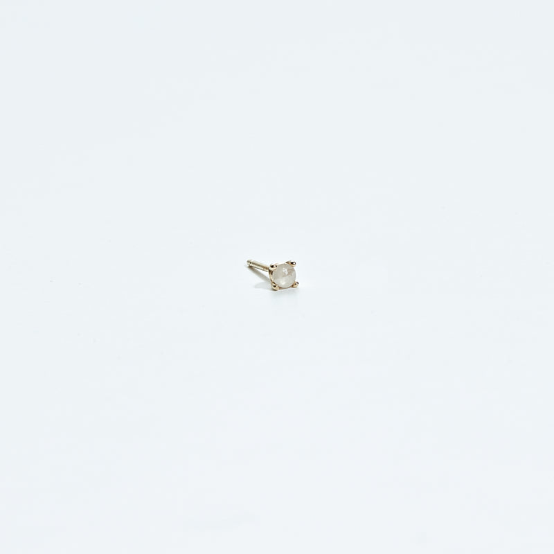K14 ミニ ラフ ダイヤ ピアス [シングル] / 14K Mini Rough Diamond Earring [Single]