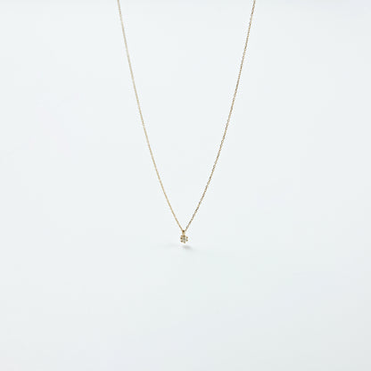 K14 スモール ラフ ダイヤ ネックレス / 14K Small Rough Dia Necklace