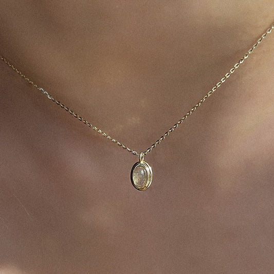 K14 エンチャント オーヴァル ネックレス / 14K Enchant Oval Necklace