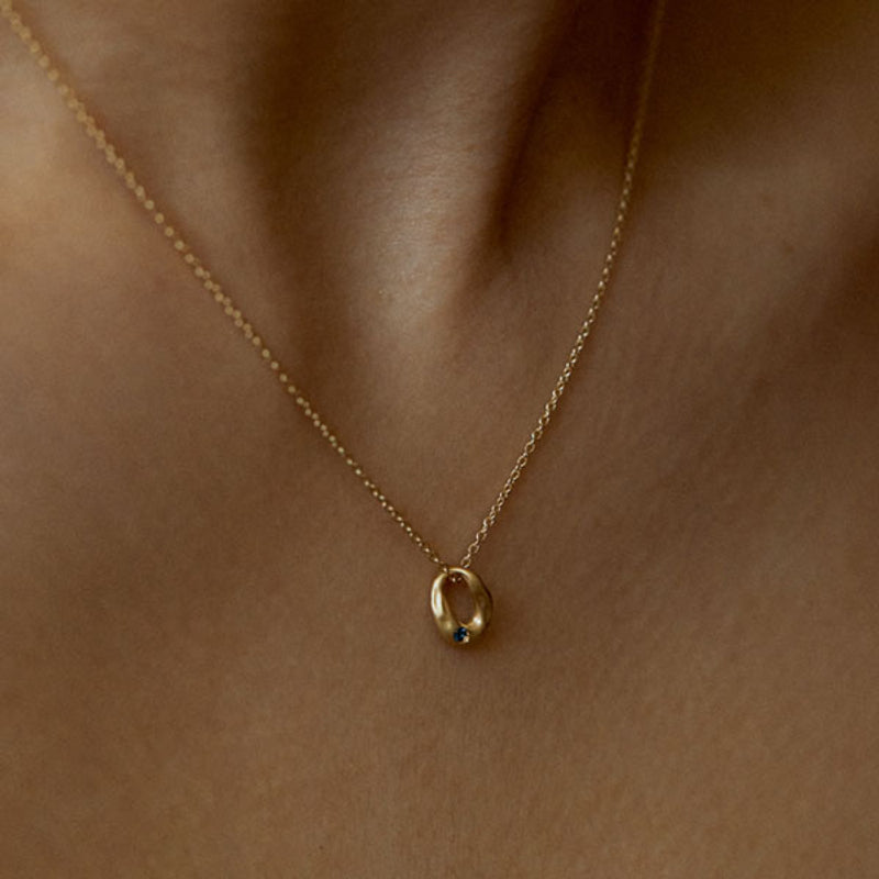 K14 ナチュラル オーヴァル ネックレス / 14K Natural Oval Necklace