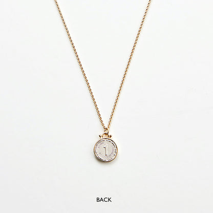 RE-CO'DE ダブル オウル コイン シルバー ネックレス：スモール / RE-CO'DE DOUBLE OWL COIN SILVER NECKLACE - SMALL