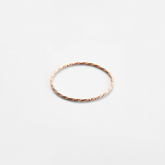 K14 ローズ ゴールド ベーシック Aカット Thin リング / 14K Rose Gold Basic A Cutting Thin Ring