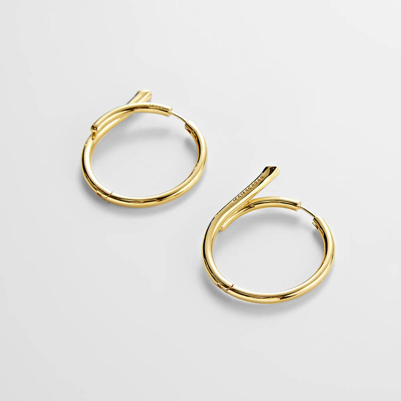 Shape6 ホーン ワンタッチ ラージ シルバー ピアス / Shape6 HORN ONETOUCH LARGE SILVER EARRINGS