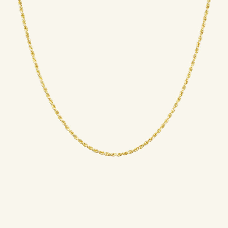 K14 ロープ チェーン ネックレス / 14K Rope Chain Necklace