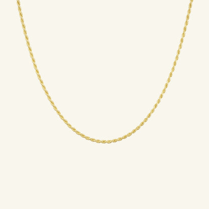 K14 ロープ チェーン ネックレス / 14K Rope Chain Necklace