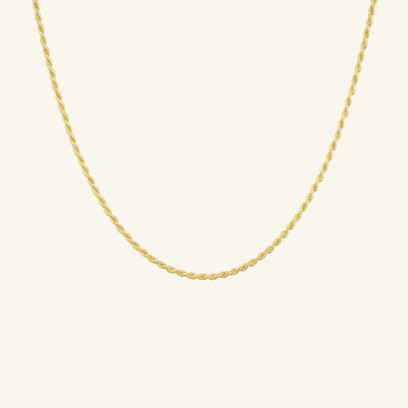 K14 ロープ チェーン ネックレス / 14K Rope Chain Necklace | アモンズ