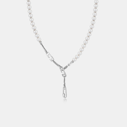 he:art セーフタイピン 2WAY パール ネックレス / he:art Safetypin Two Way Pearl Necklace