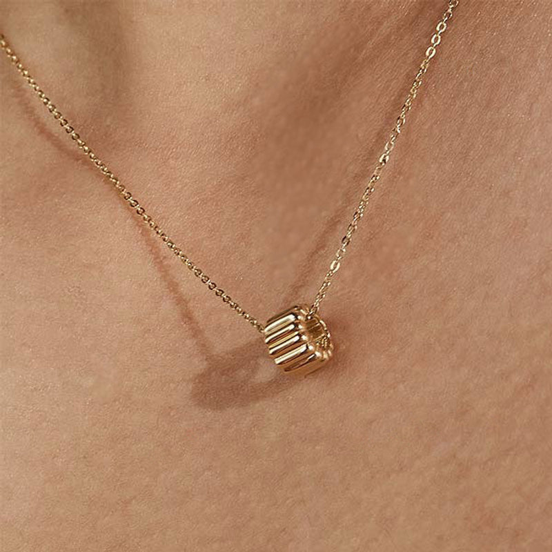 K14 テール ボリューム ネックレス：スモール / 14K Tailing Volume Necklace - Small