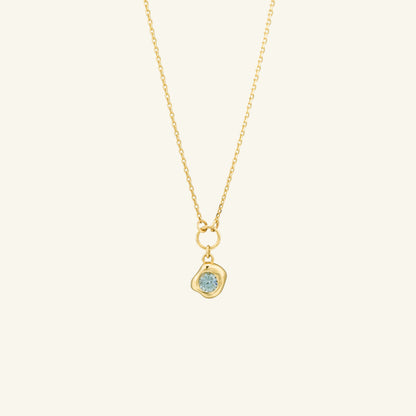 K14 アクア サニー サイド アップ ネックレス / 14K Aqua Sunny Side Up Necklace