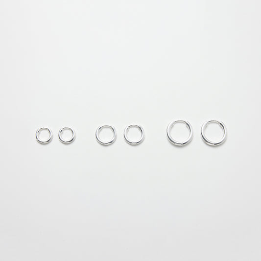 シルバー ベーシック ワンタッチ ピアス / Silver Basic One Touch Earrings