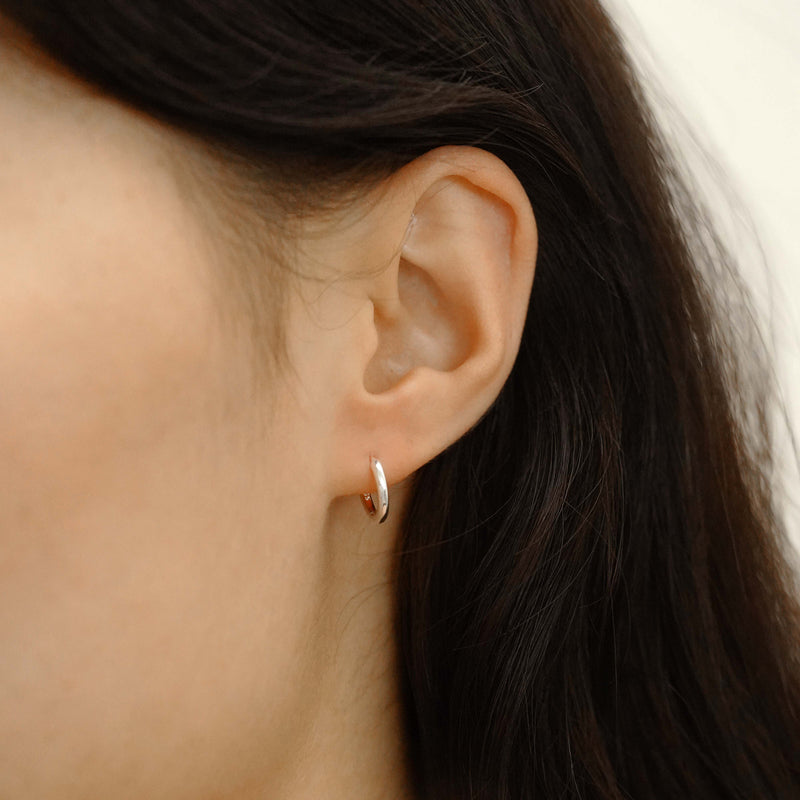シルバー ベーシック ワンタッチ ピアス / Silver Basic One Touch Earrings