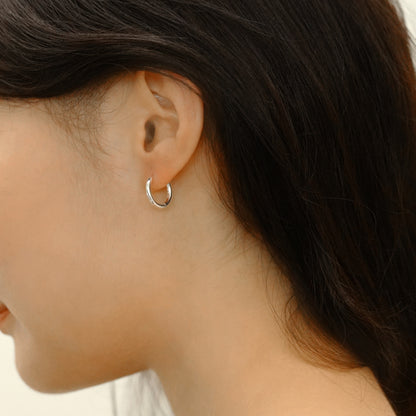 シルバー ベーシック ワンタッチ ピアス / Silver Basic One Touch Earrings