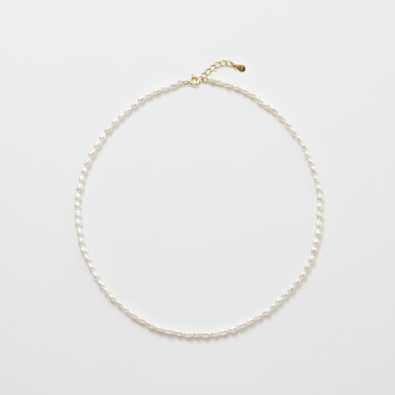 シルバー パール ビーズ ネックレス / Silver Pearl Beads Necklace | アモンズ – amondz