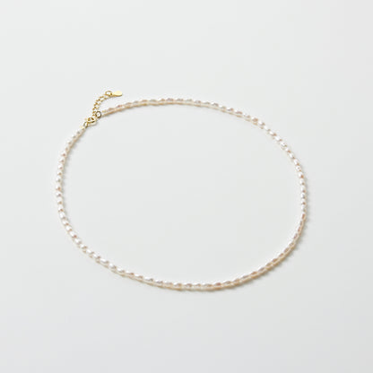 シルバー 淡水パール ビーズ ネックレス / Silve Freshwater Pearl Beads Necklace