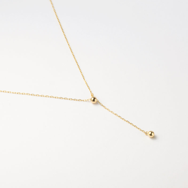 K14 スライド ボール ネックレス / 14K Slide Ball Necklace