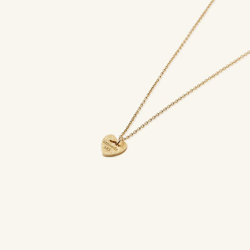 【11/9-11/20 50% クーポン】 K14 ハート 2WAY エングレイビング ネックレス / 14K Heart Two Way  Engraving Necklace