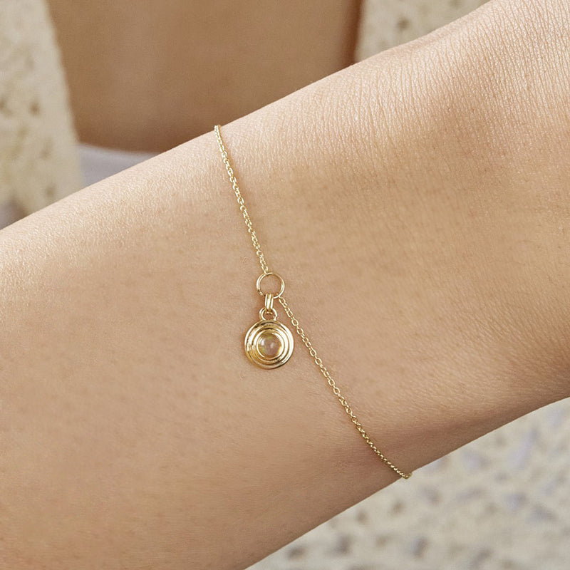 K14 タイニー オパール ラウンド ブレスレット / 14K Tiny Opal Round 