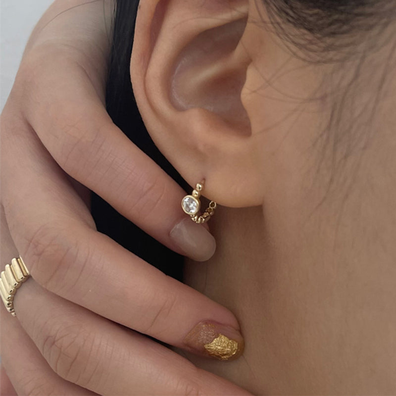 K14 ドット スモール ワンタッチ ピアス / 14K Dot Small One Touch Earrings