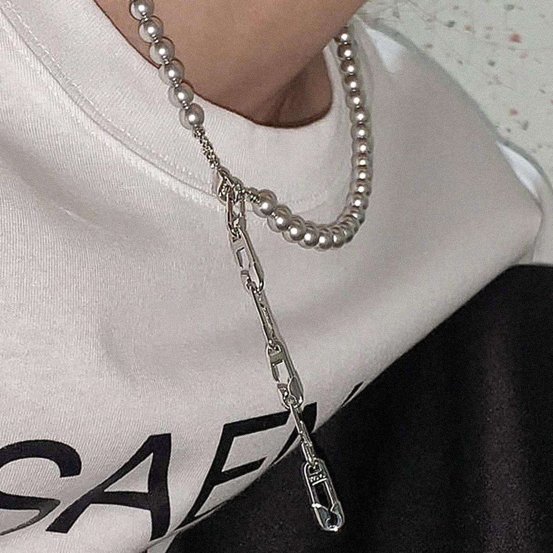he:art セーフタイピン 2WAY パール ネックレス / he:art Safetypin Two Way Pearl Necklace