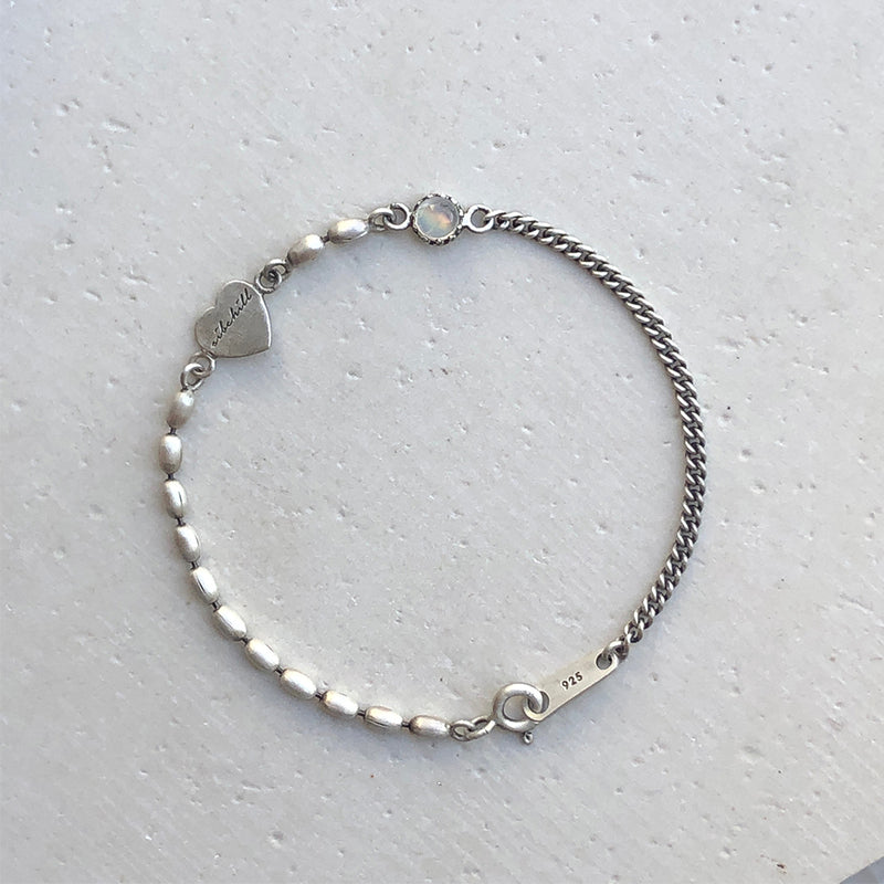 スリム ボールチェーン ブレスレット：シルバー / Slim Ballchain Bracelet Silver