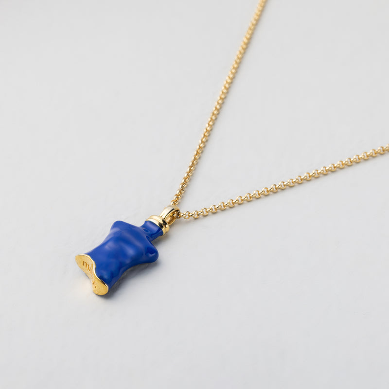 Buddy ダブル ハンドル ブルー エポキシー ネックレス / BUDDY DOUBLE HANDLE BLUE NECKLACE