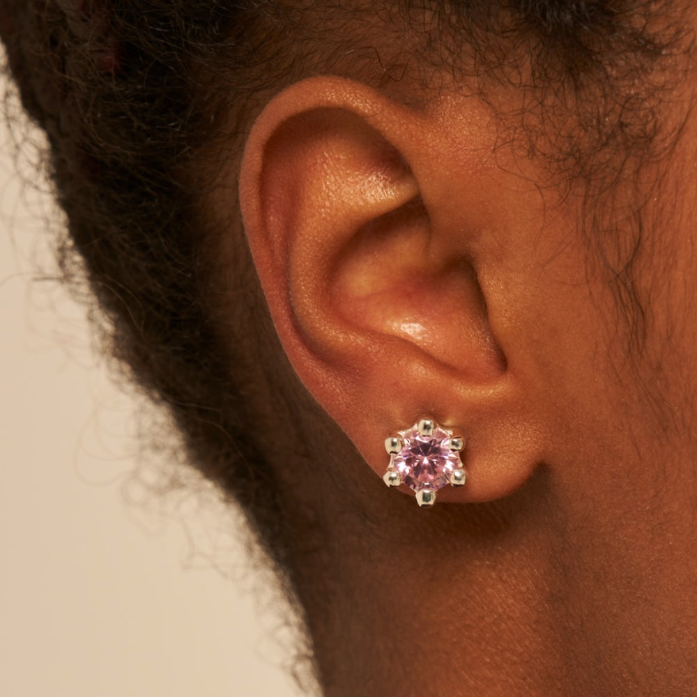 マッシュルーム ピアス：ピンク / mushroom earrings (Pink)