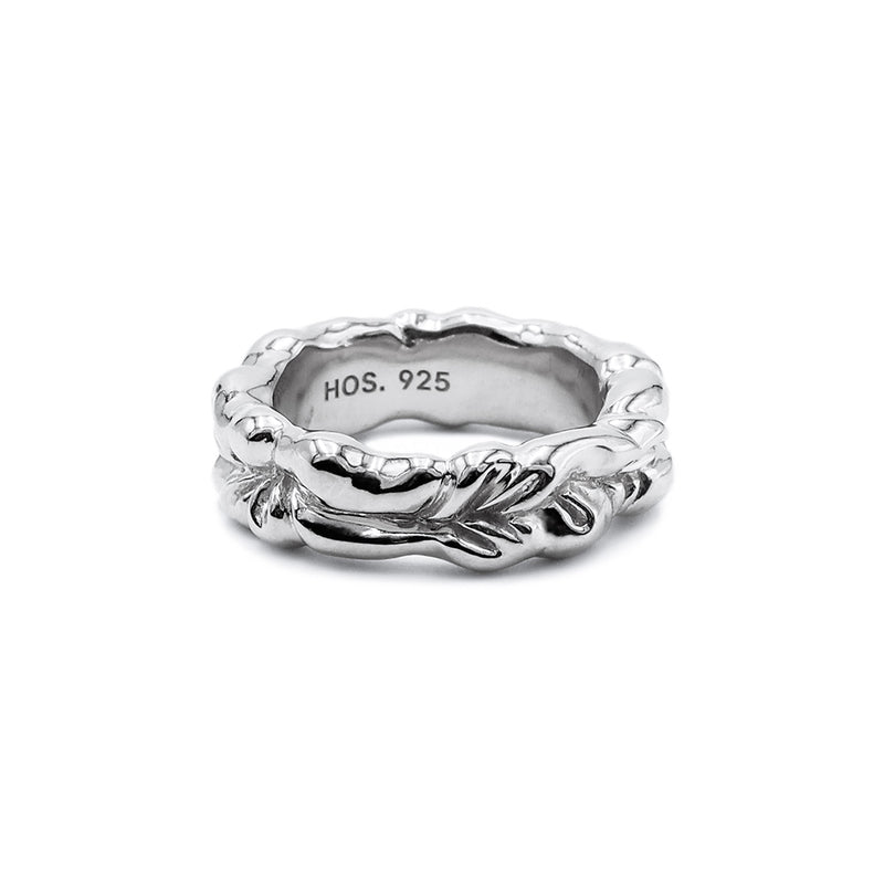 シャレッド リング イン シルバー / Shirred Ring in silver