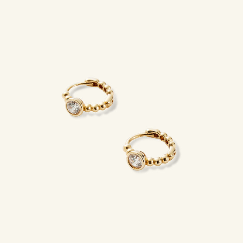 K14 ドット スモール ワンタッチ ピアス / 14K Dot Small One Touch Earrings