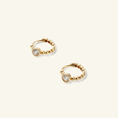 K14 ドット スモール ワンタッチ ピアス / 14K Dot Small One Touch Earrings