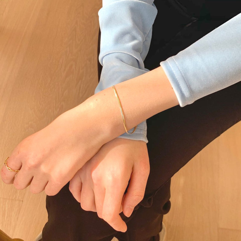 K14 スネーク チェーン ブレスレット / 14K Snake Chain Bracelet