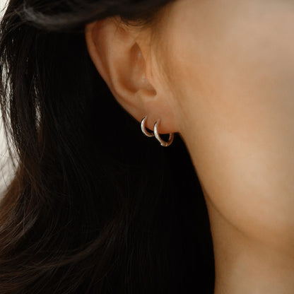 シルバー ベーシック ワンタッチ ピアス / Silver Basic One Touch Earrings