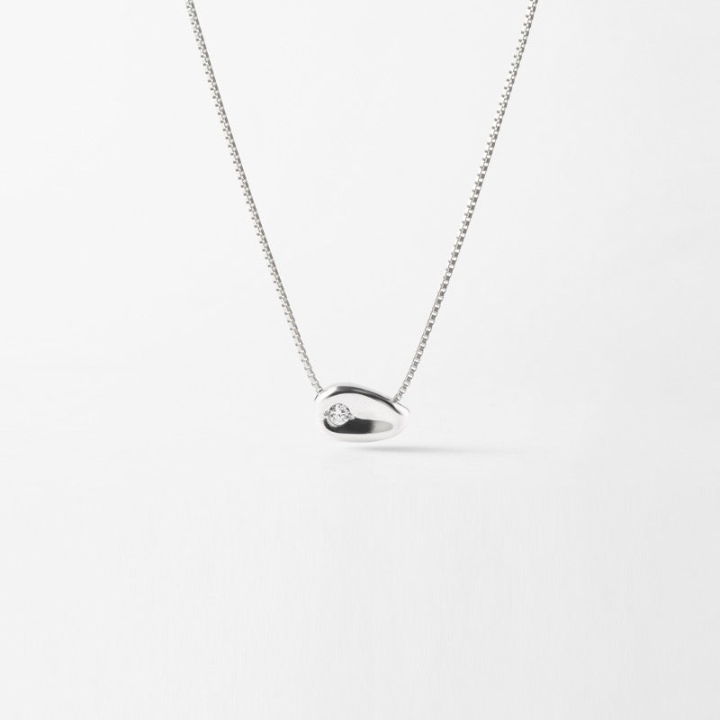 シルバー ビーン ネックレス / Silver Bean Necklace